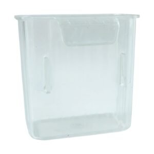 Mini Rack-Mount Storage Box – Space-Saving Transparent Organizer