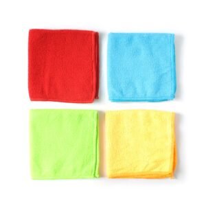 Microfiber Cleaning Cloths – 4-Pack Lint-Free Multipurpose Towels