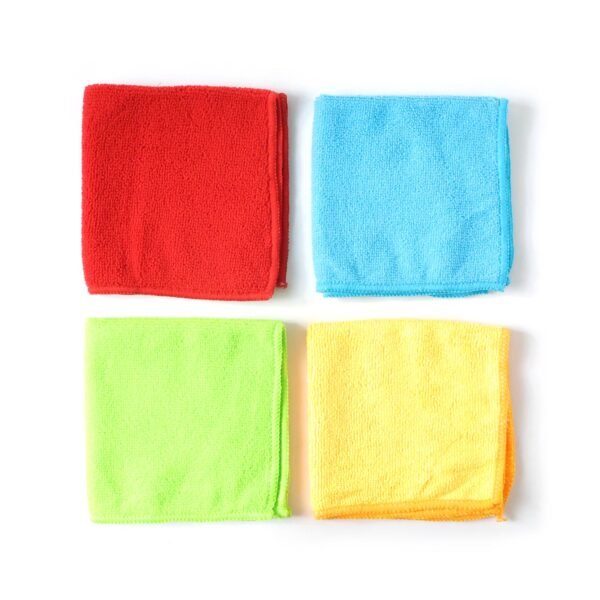 Microfiber Cleaning Cloths – 4-Pack Lint-Free Multipurpose Towels