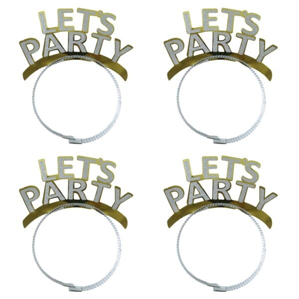 Glitter Party Headband Set – 4 Pack Lets You Celebrate In Style
