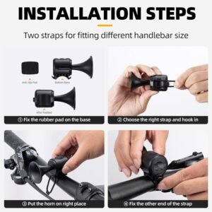 Electric Bicycle Horn – 120dB Waterproof & Long Battery | Safora