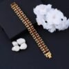 Rudraksha Bracelet – Golden Modern Design for Meditation | Bracelet Bar
