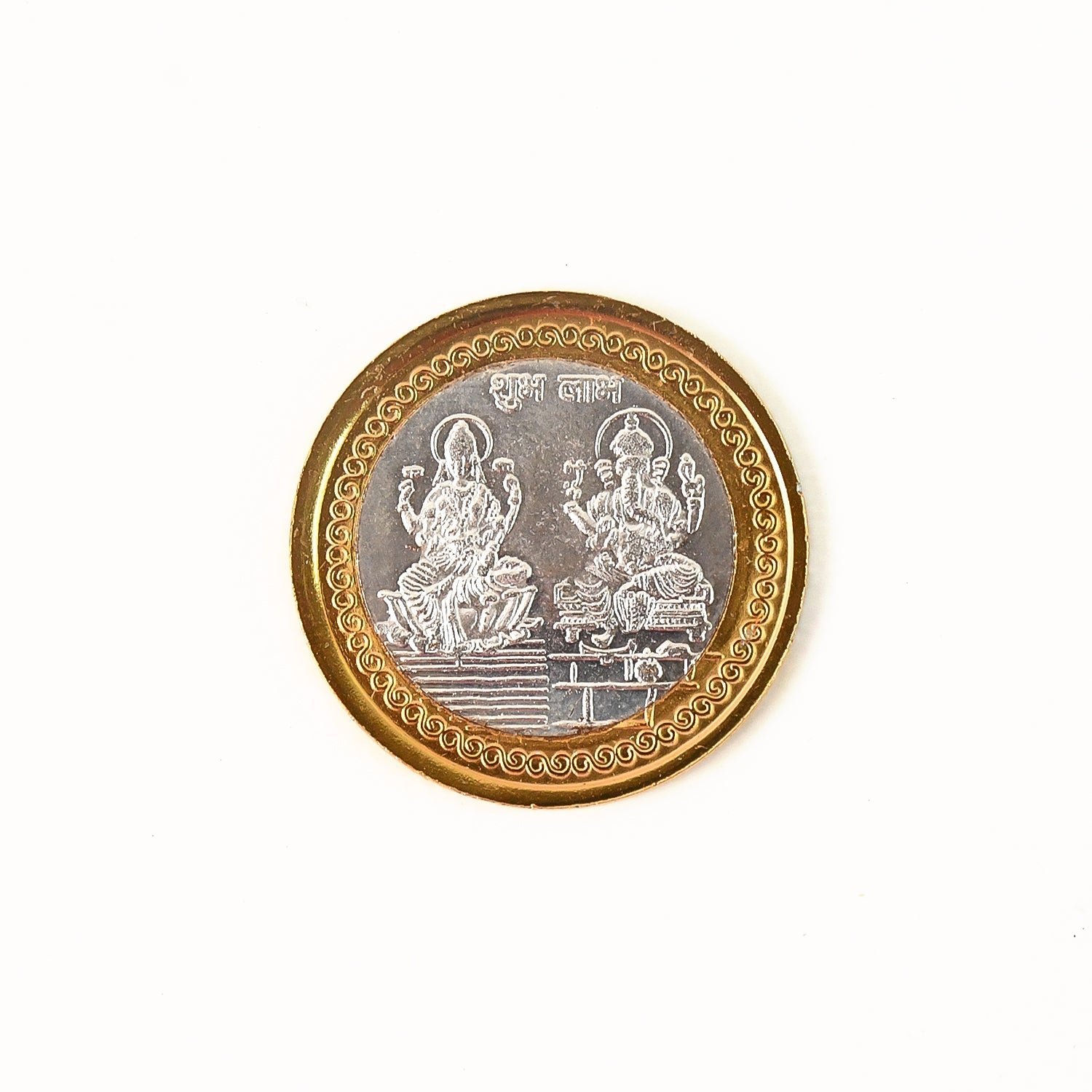 05_3feaa469-49b7-4652-a759-efc0d1fe260f Lakshmi Ganesh Dual-Tone Religious Coin – Auspicious Symbol of Prosperity