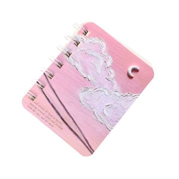 Mini Spiral Bound Pocket Notebook – Compact Artistic Writing Diary