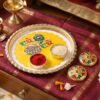 Traditional Kumkum Pooja Thali Set for Puja Rituals and Festivals (1 Pc)