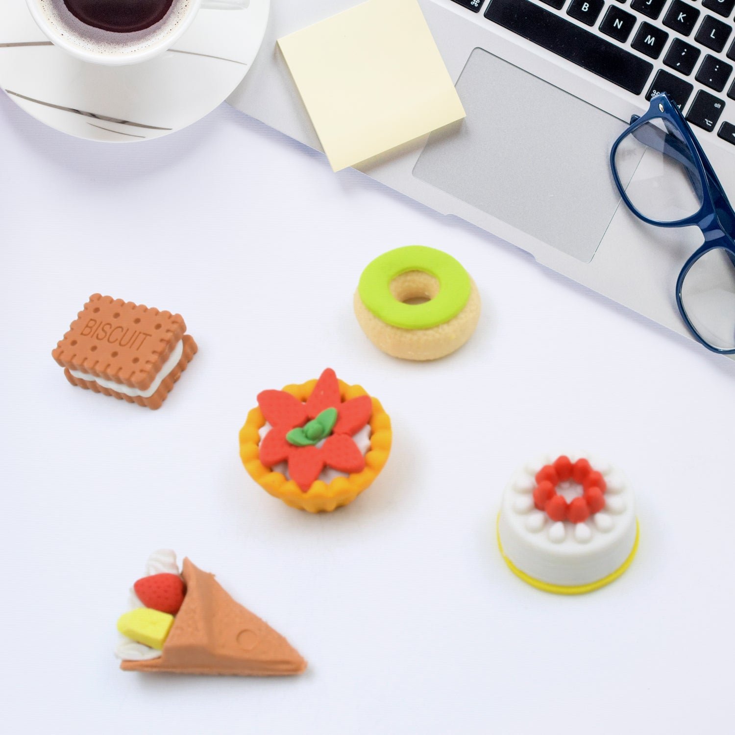 3D Fast Food Erasers – Cute 5 Pcs Set for Kids | TinyTrendy