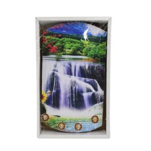 Wooden Wall Decor with Hooks – Vertical Scenery Art | GlimmerHome