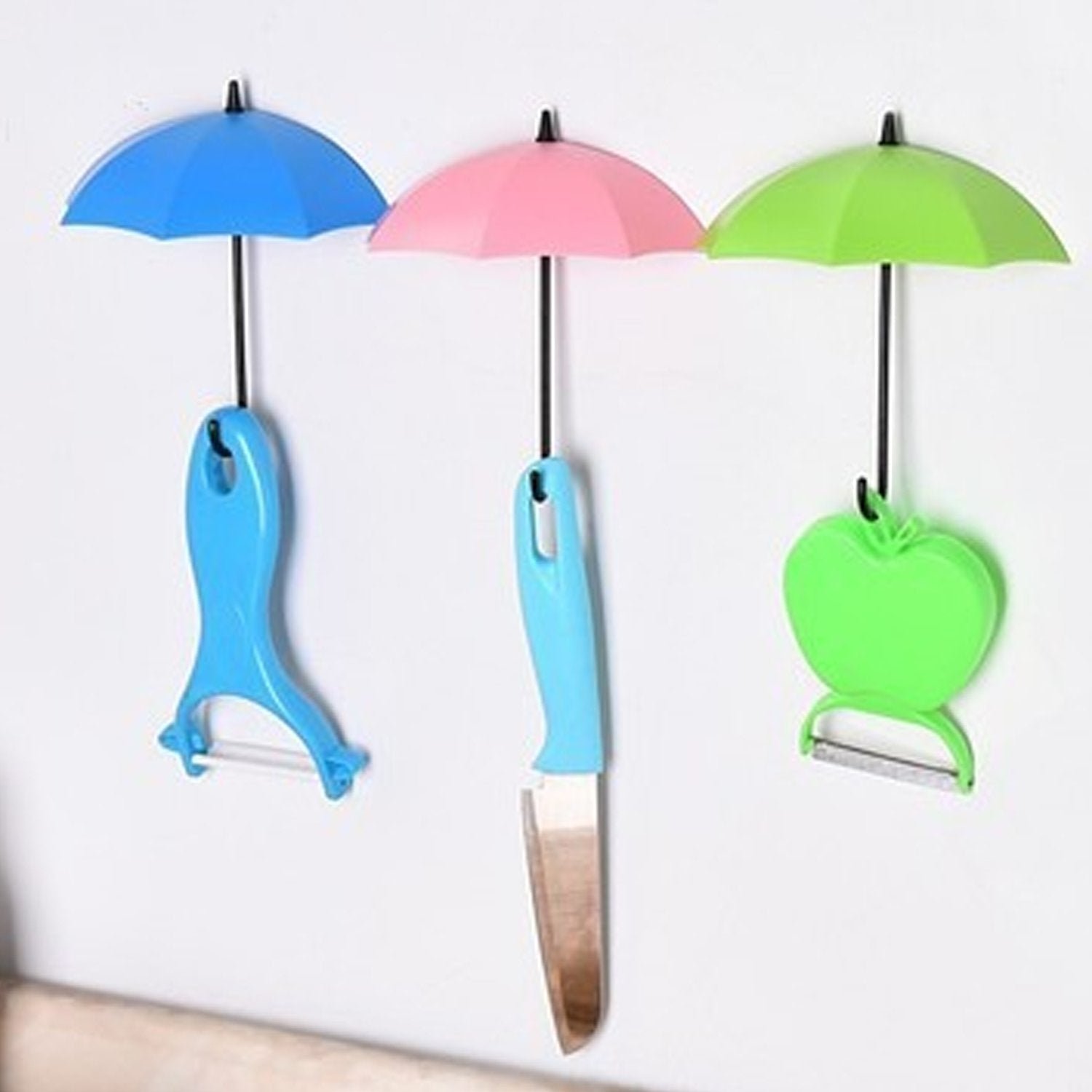 Umbrella Key Holder – Colourful Wall Mounted Hooks | Indo Glow