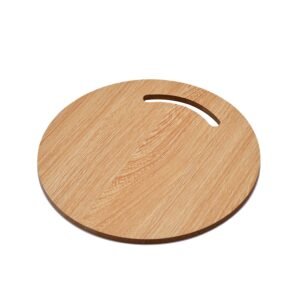 Wooden Round Chopping Board – Durable Bamboo Kitchen Board | Quickslice