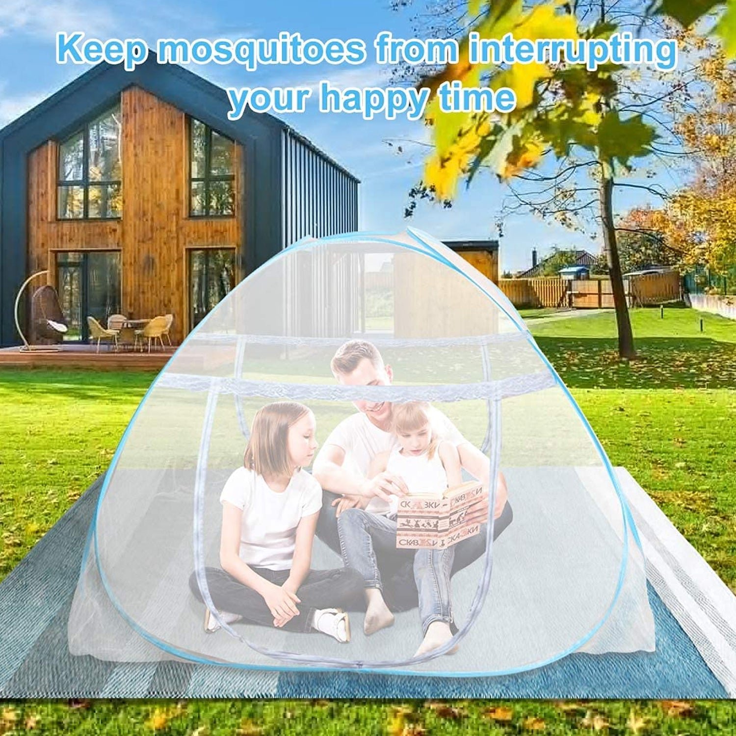Polyester Foldable Mosquito Net Tent – Easy Setup & Portable Protection