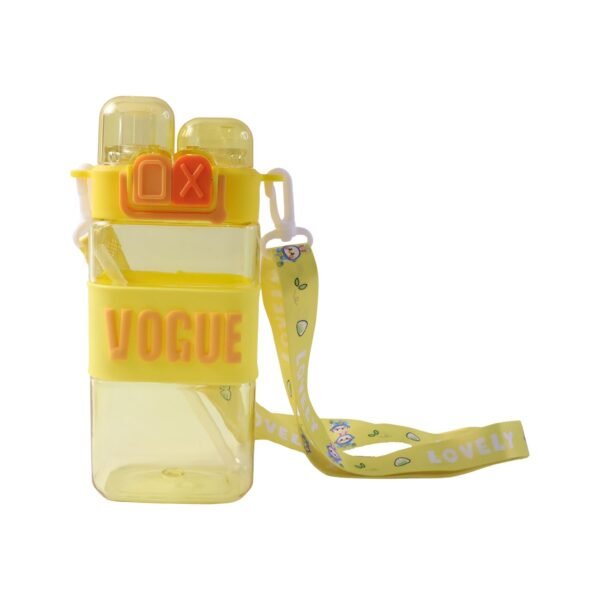 Girls Dual Compartment Water Bottle – Leakproof with Carry Strap