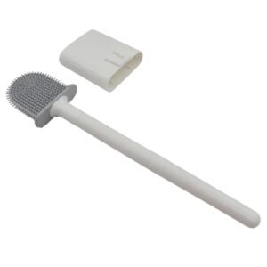 Silicone Toilet Brush – Wall-Mounted, Anti-Drip Cleaner | Velvet Wipe
