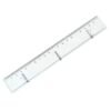 20 cm Transparent Plastic Ruler – Dual Scale for Precise Measurement
