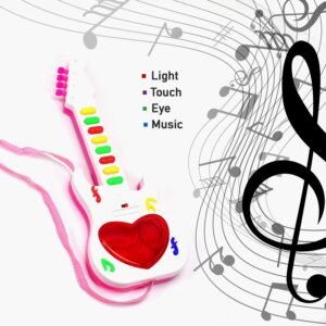 Kids Mini Guitar Toy – Battery Operated & Light-Up | Colorful Creations