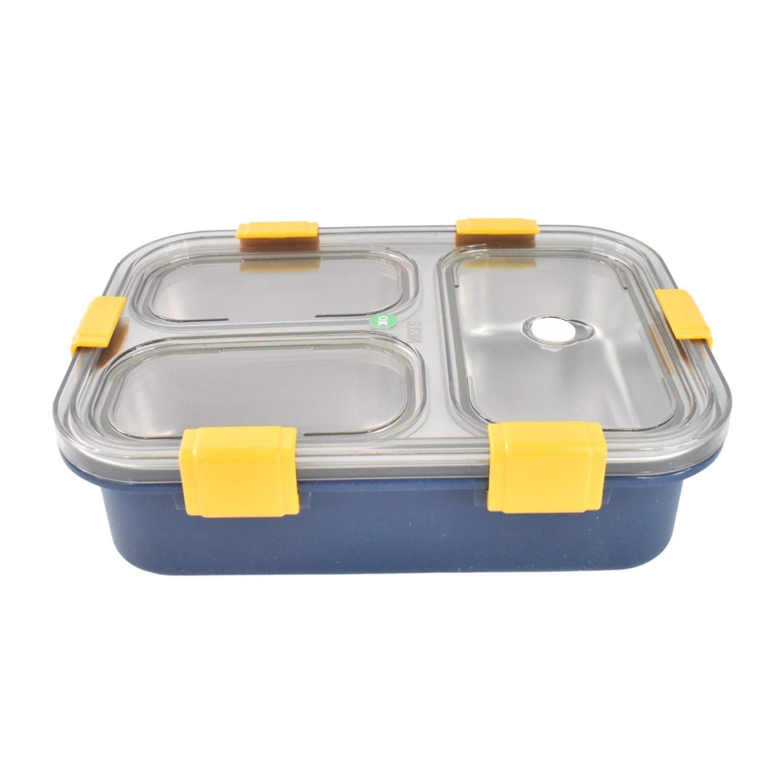 3 Compartment Stainless Steel Lunch Box – Leakproof Kids Tiffin