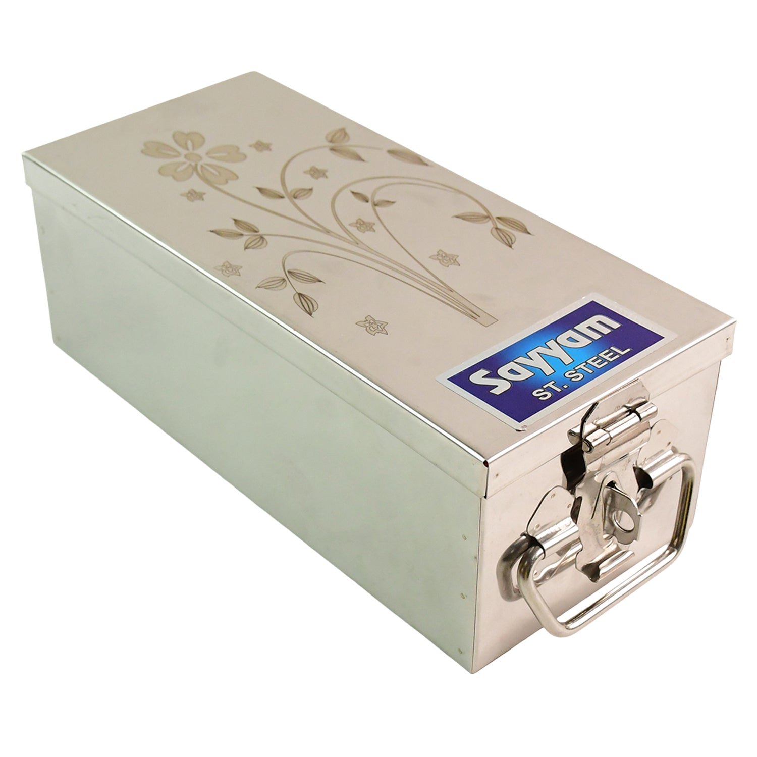 Jewellery Storage Box – Stainless Steel with Velvet & Lock