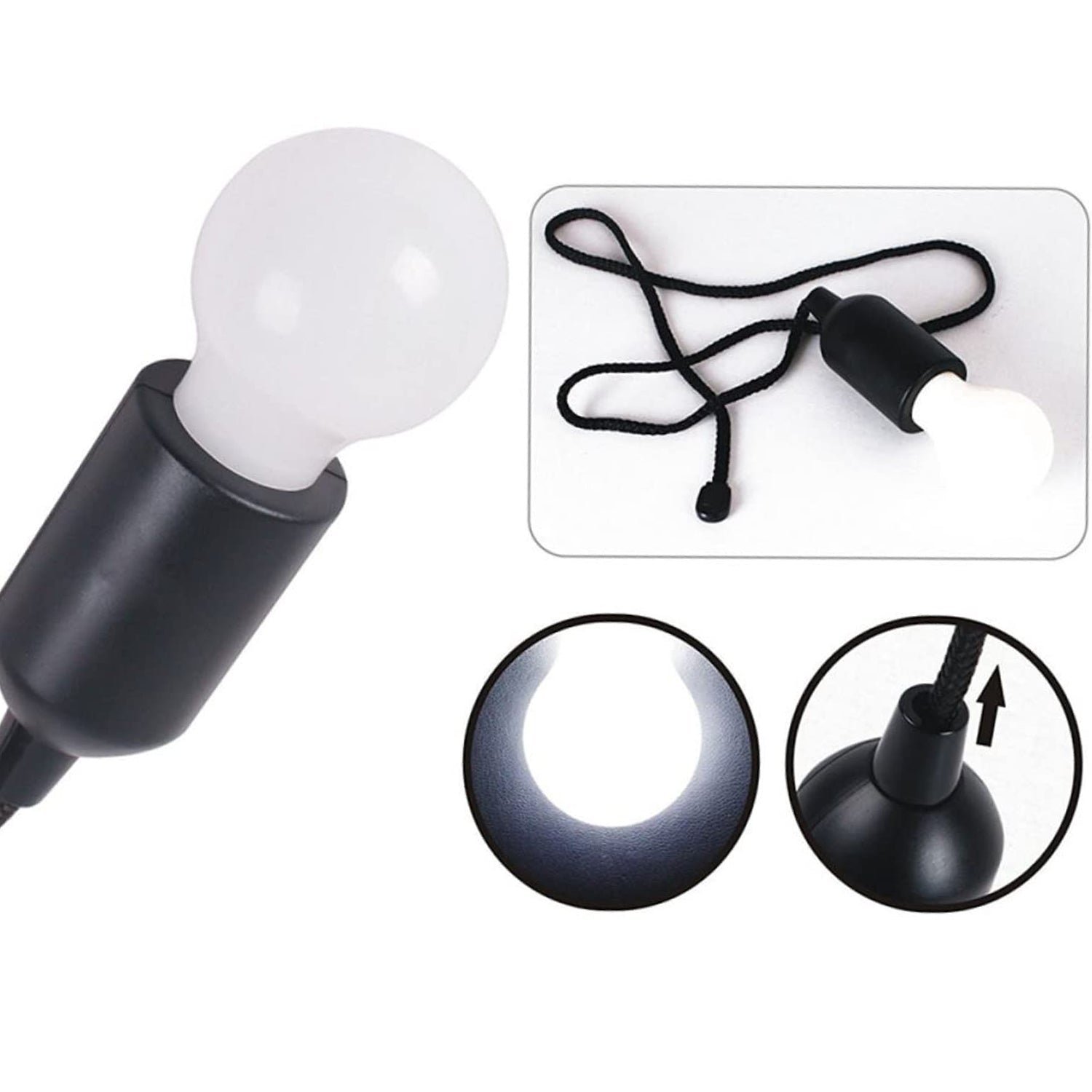 LED Pull Cord Light – Portable Battery Bulb | Indo Glow