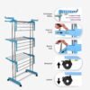 Cloth Drying Stand – 3-Layer Foldable Stainless Steel | FreshAura