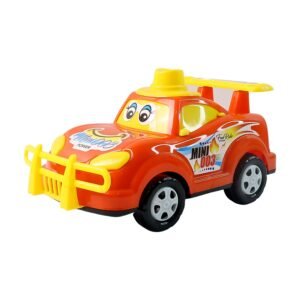 Friction-Powered Cartoon Racing Car Toy – Battery-Free & Sturdy