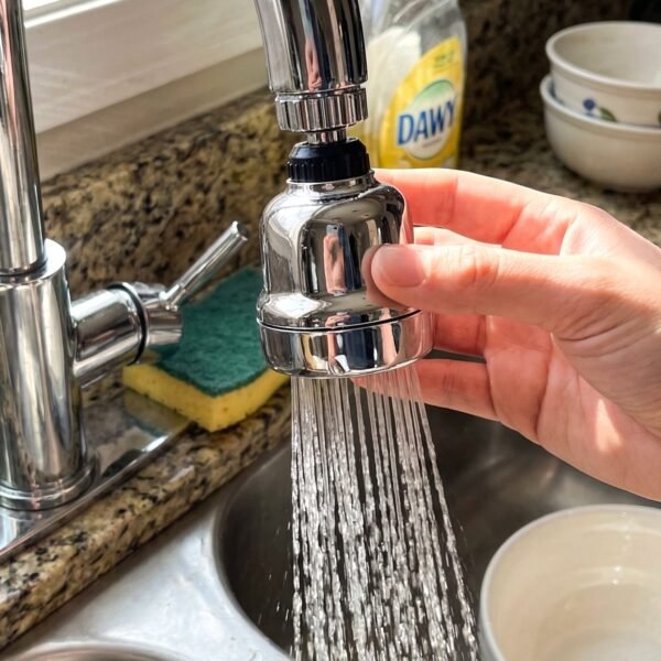 Kitchen Faucet Sprayer Head – 3 Water Modes for Versatile Use