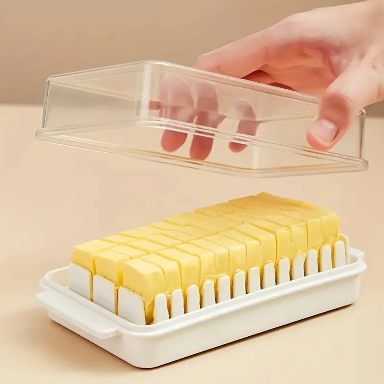 Butter Slicer Box – Transparent Storage & Cutter | Organivo