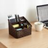 Desk Organizer Basket – 5 Compartment Multipurpose Storage