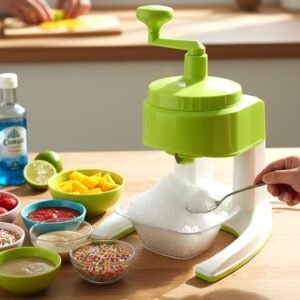 Manual Ice Crusher – Hand Crank Snow Maker for Beverages