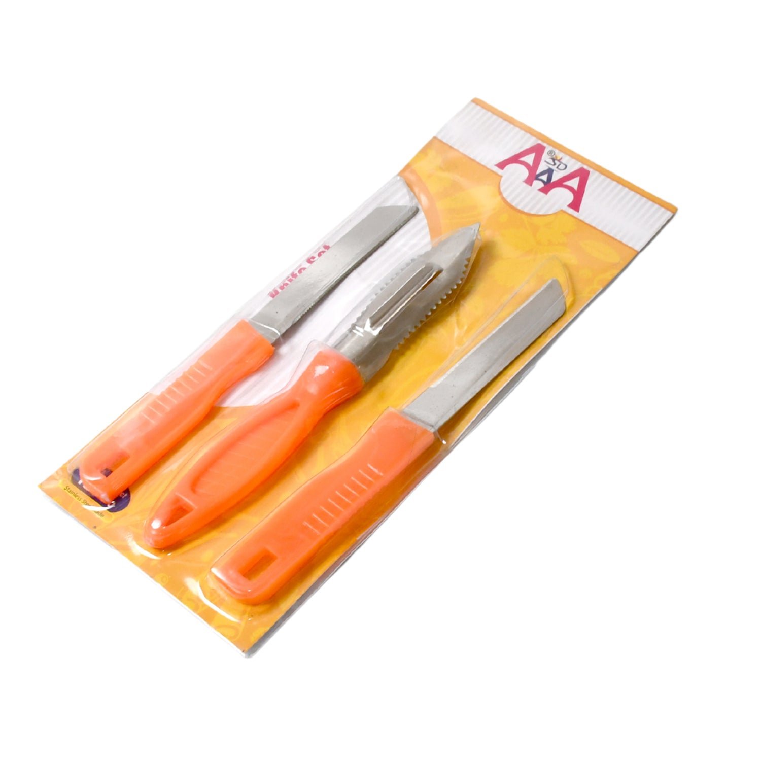 Stainless Steel Kitchen Knife Set – 3-in-1 Multipurpose | Quickslice