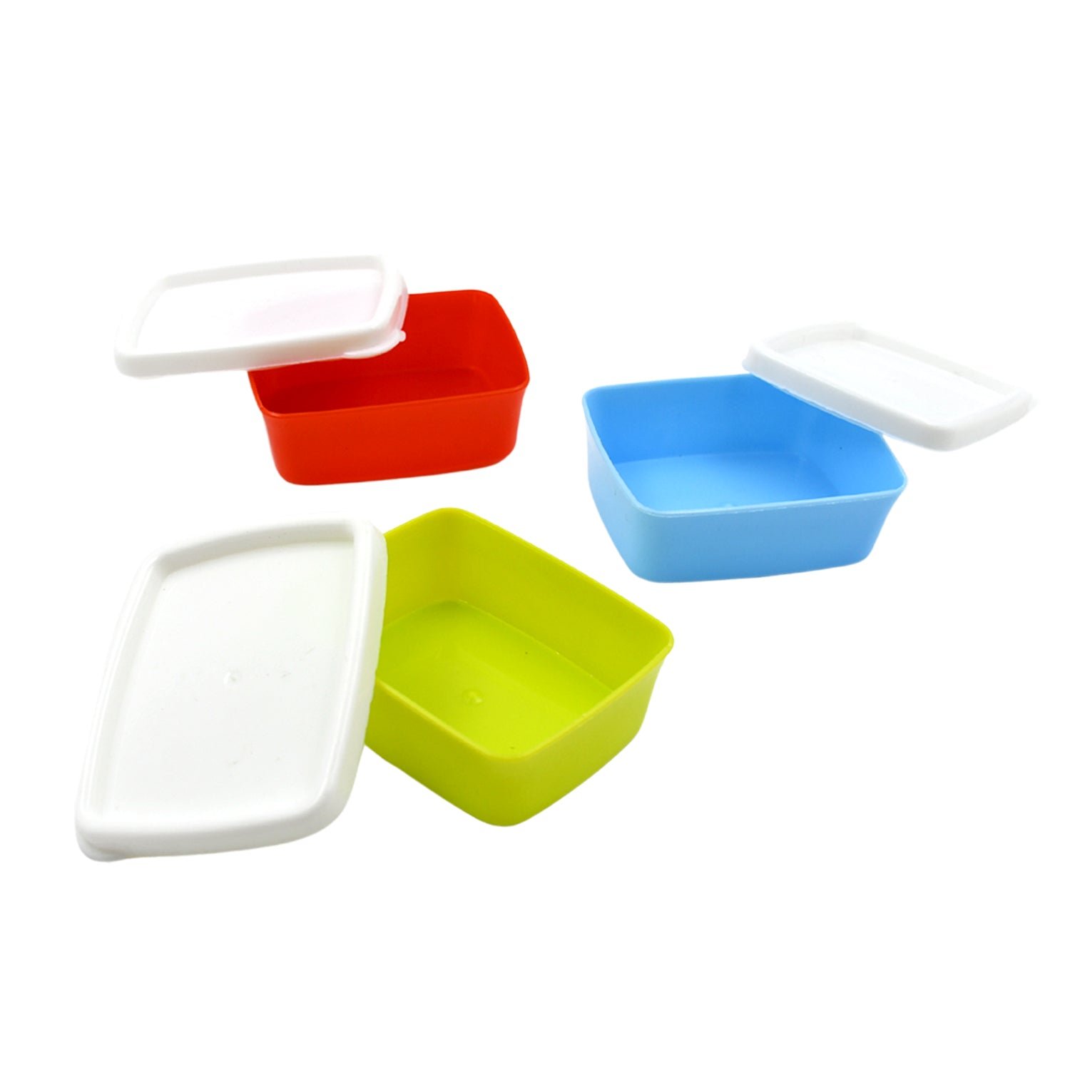 Airtight Food Containers – 3 Pc Multicolor Plastic Set | Tidy Table