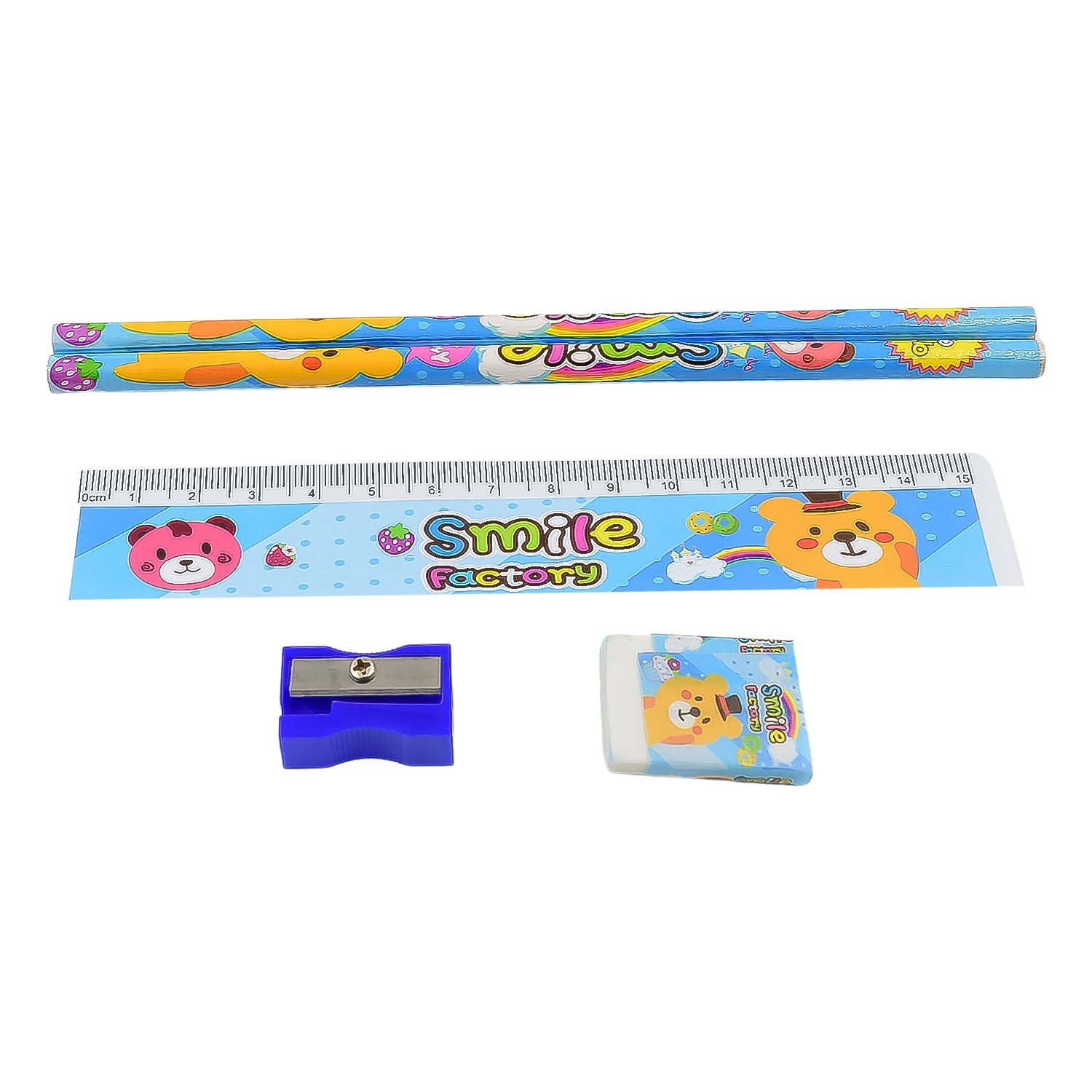 Kids Cartoon Pencil Set – Fun Wooden Stationery for School | Writezo
