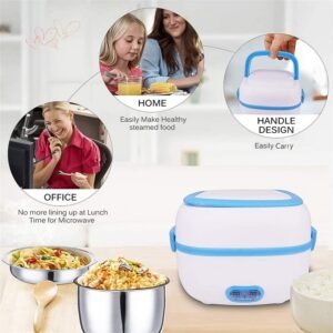 Electric Lunch Box – 3-in-1 Stainless Steel Food Heater | Lunchie Bunchie