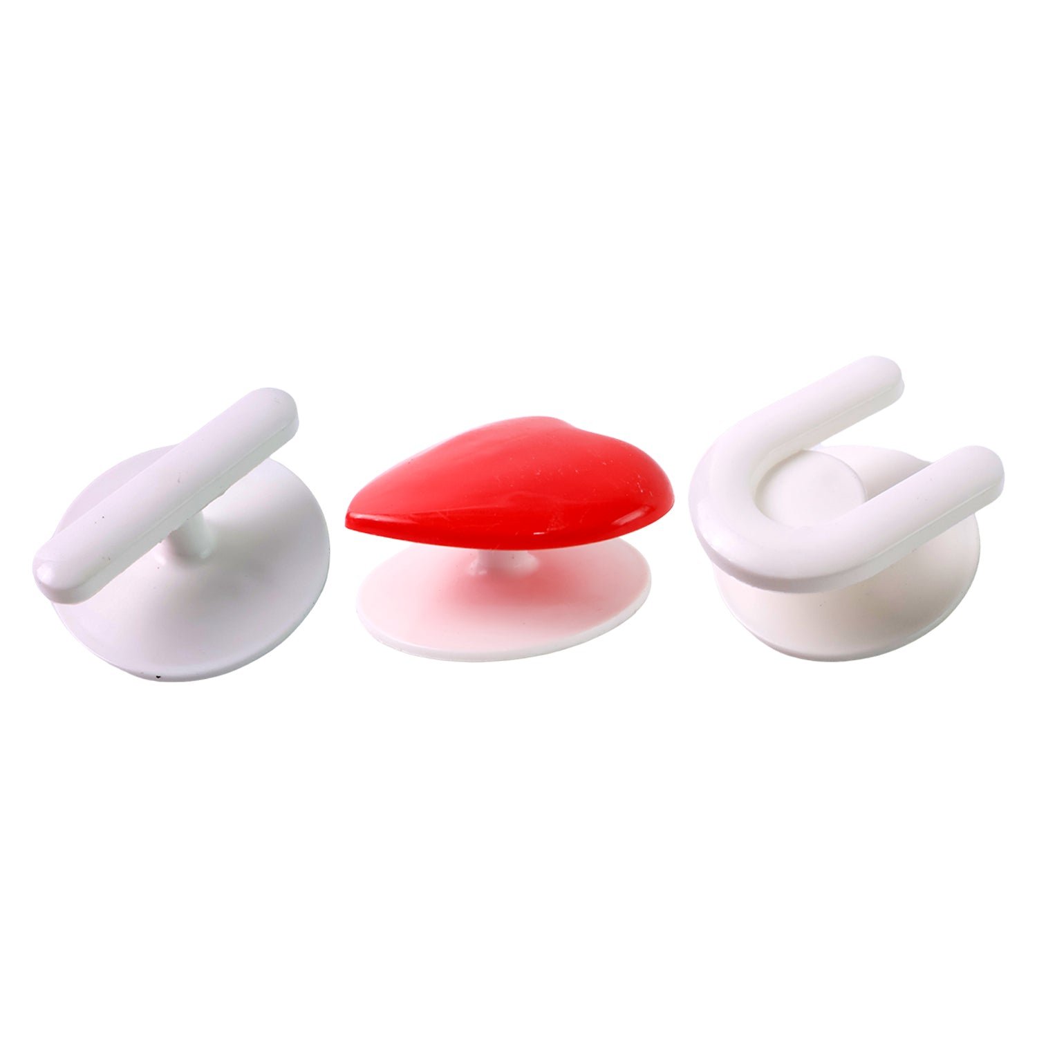 Adhesive Wall Hook Set – Strong Grip & Reusable Utility Hooks (3pc)