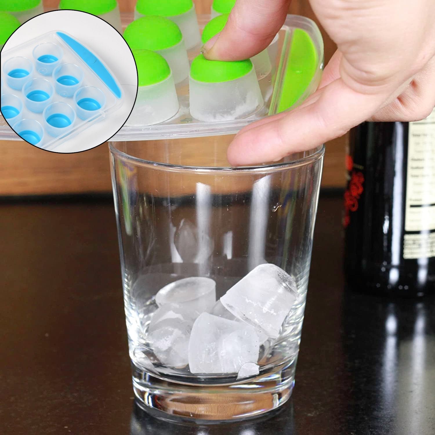 Round Silicone Ice Cube Tray – Smart Push Out Mini Ice | Indo Glow