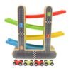 Wooden Race Track – 4-Level Car Ramp Set for Toddlers | Action Legion