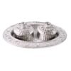 Oval Puja Thali with Kumkum Holders – Traditional & Durable Design