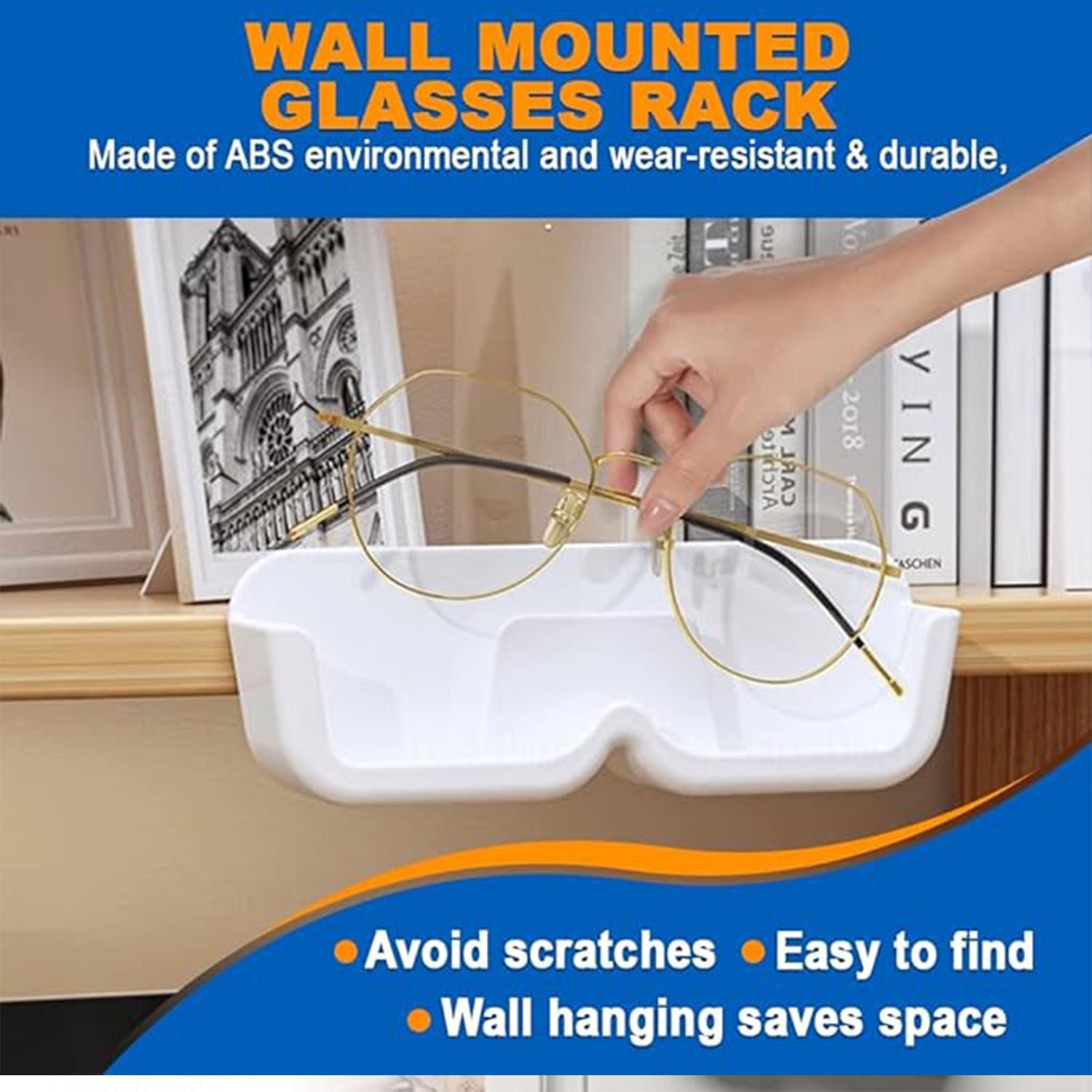 Sunglass Wall Organizer – 2 Pc Set for Eyewear Storage | Organivo