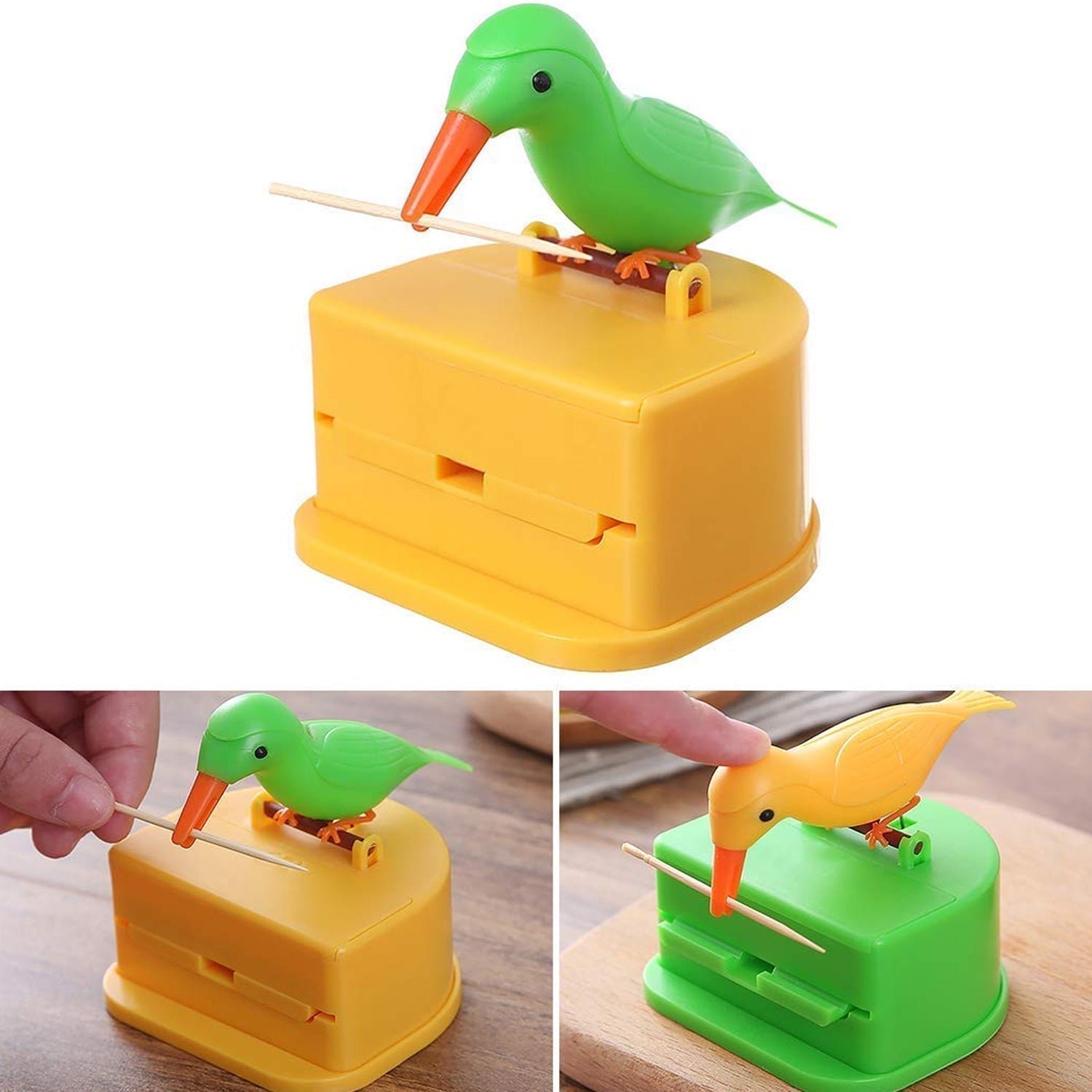 Bird Toothpick Dispenser – Portable Automatic Storage Box