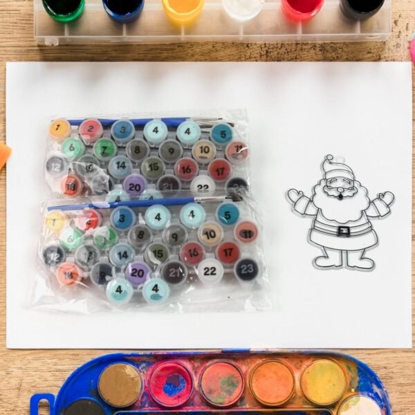 Adult Paint by Number Kit – 2 Set with 24 Colors | Craftily