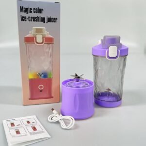 Portable Juicer – USB Rechargeable, 8 Blades & 600ml | Indo Glow