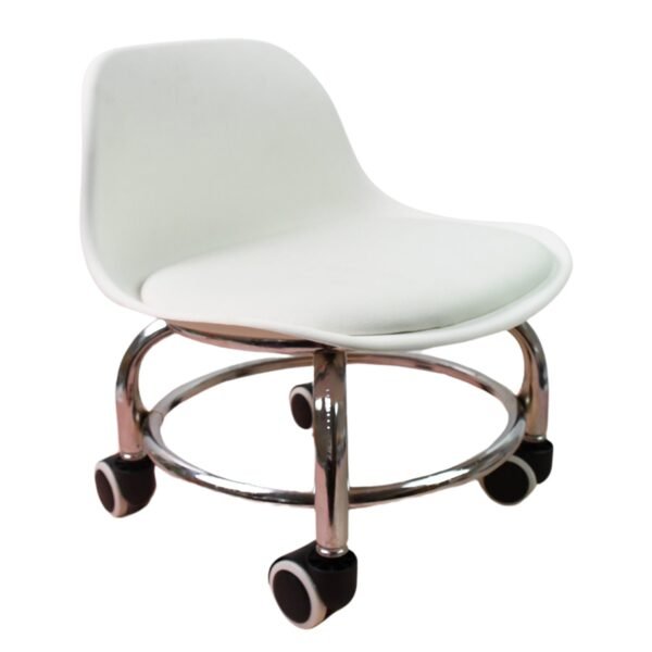 Rolling Stool with Wheels – Low Height & Ergonomic | Indo Glow