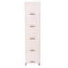 Plastic Storage Drawer Cabinet – 5-Layer Organizer with Wheels