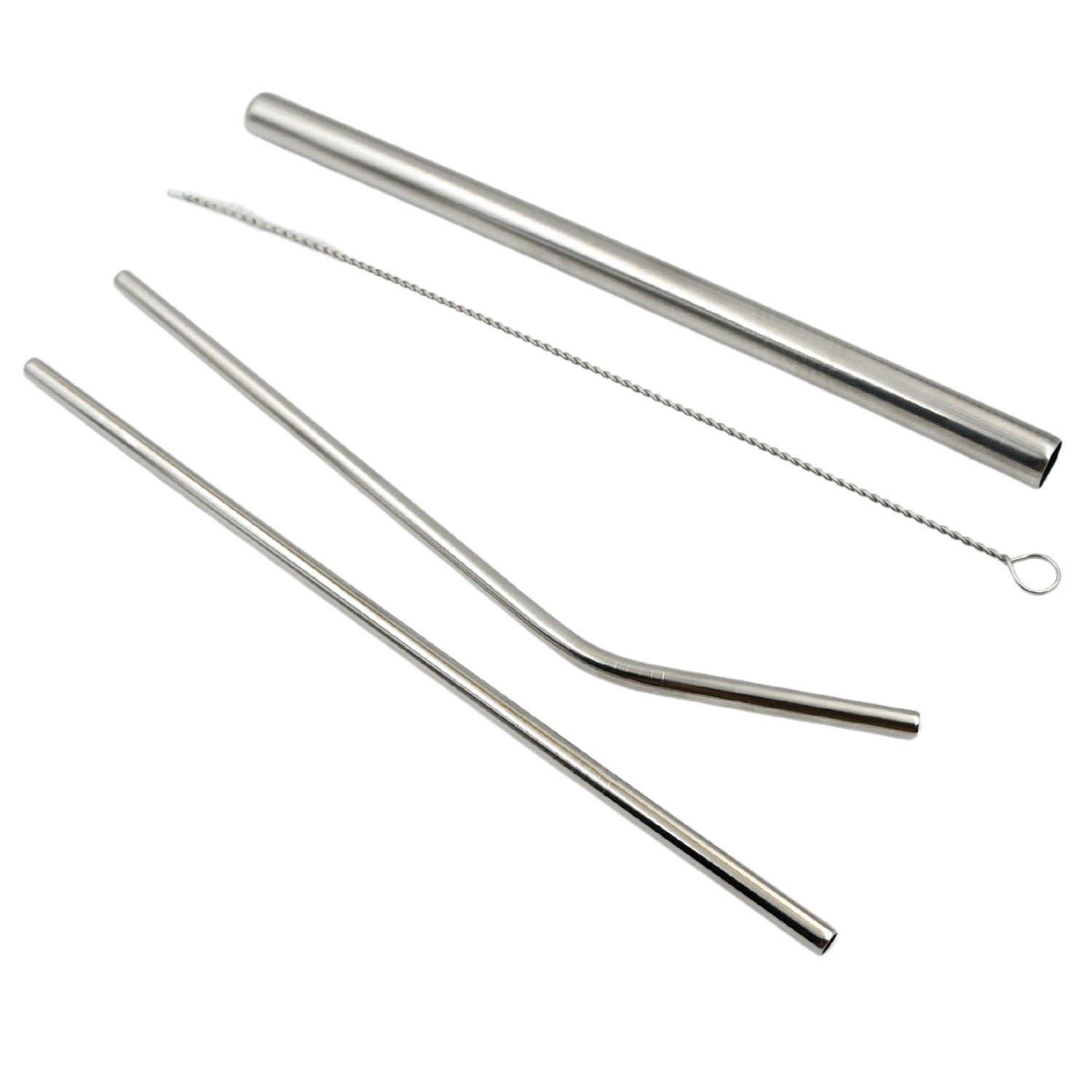 Stainless Steel Straws – Reusable Set with Travel Case | Happy Bathers