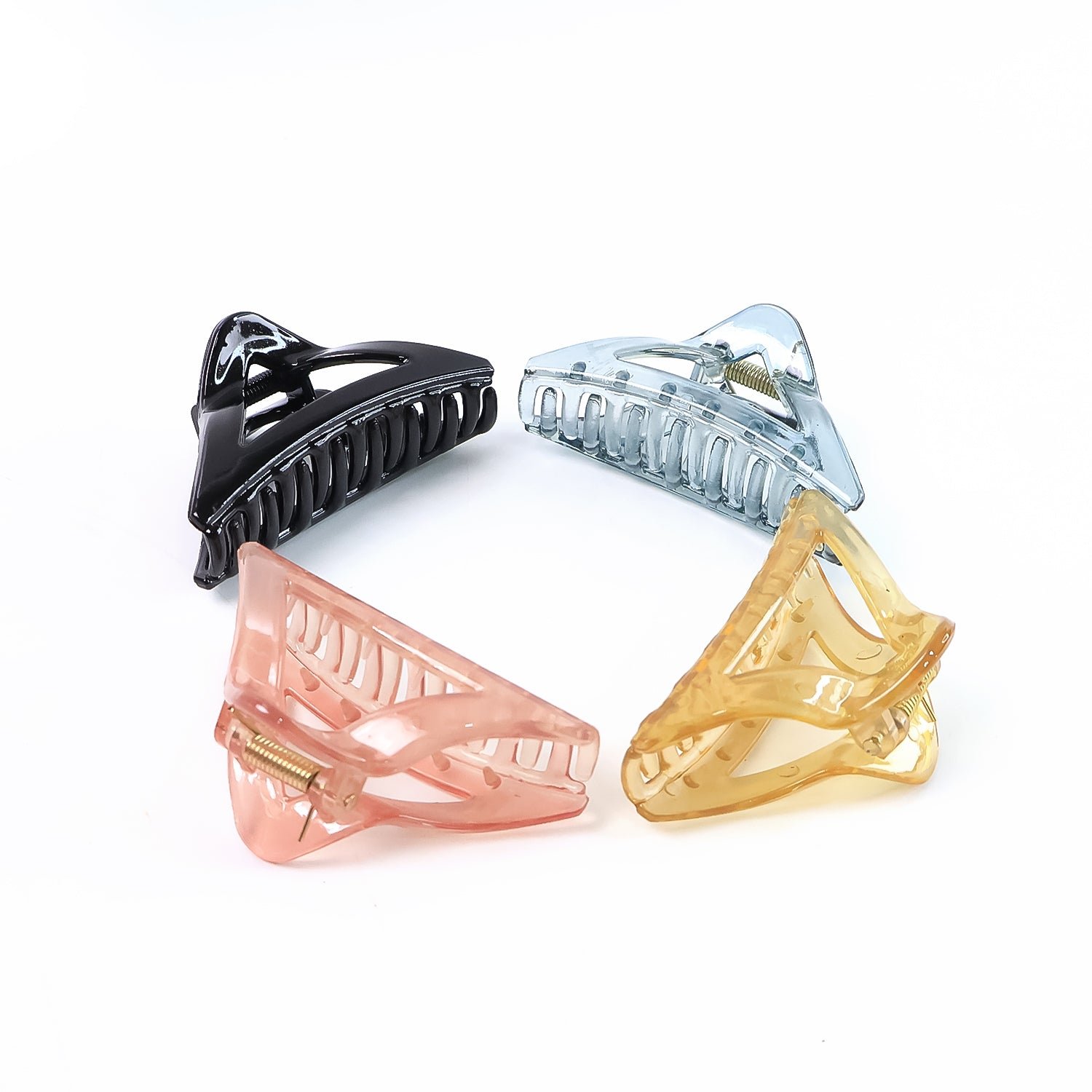 Triangle Hair Claw Clip – Durable 12 Pc Mix Color Set