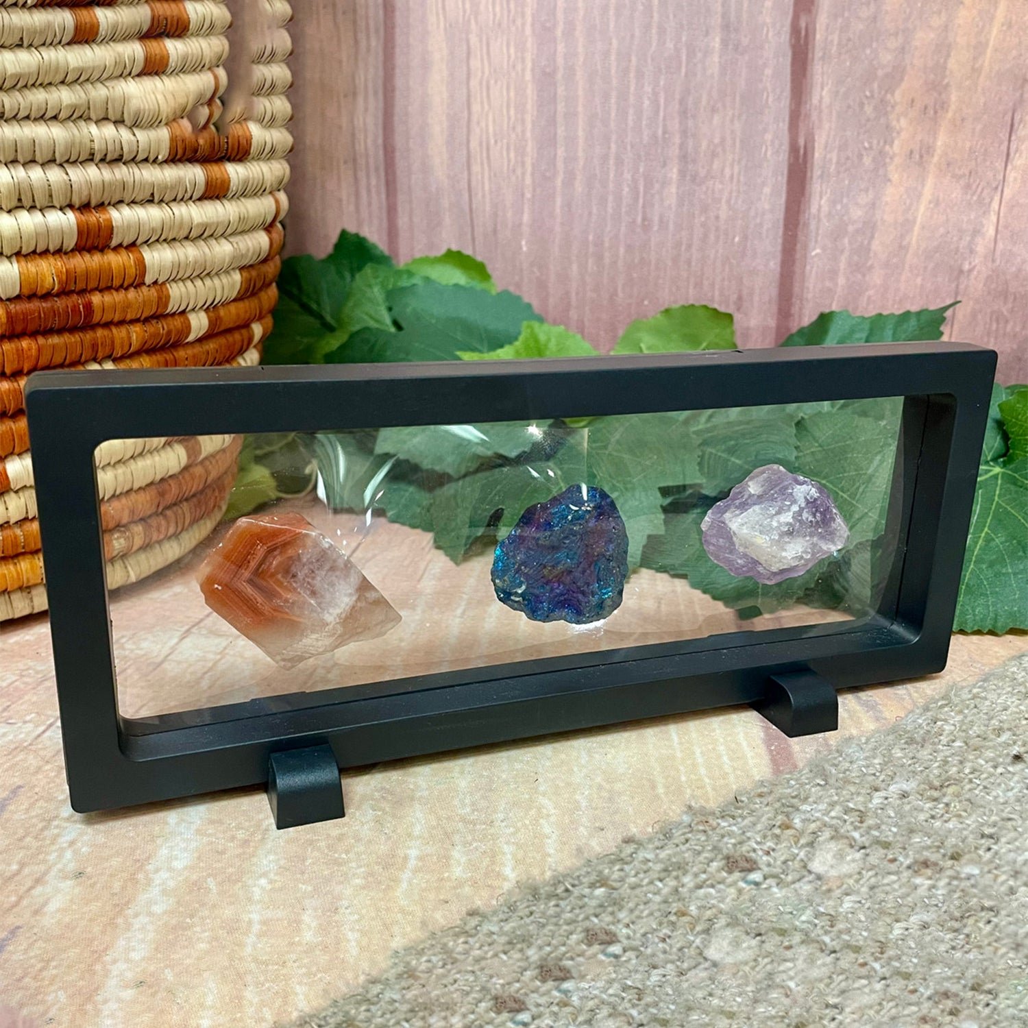 Jewellery Display Box – Transparent Floating Magnetic Frame 23x9 cm