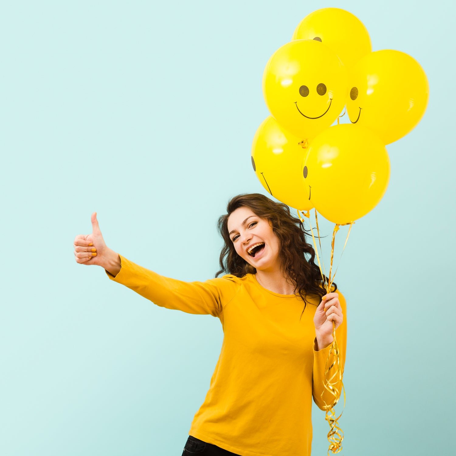 Smiley Balloons – 20 Pcs Latex for Birthday Parties | Play & Move