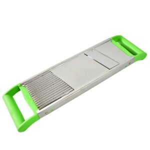 Stainless Steel Vegetable Slicer – Durable 2-in-1 Mandoline Cutter