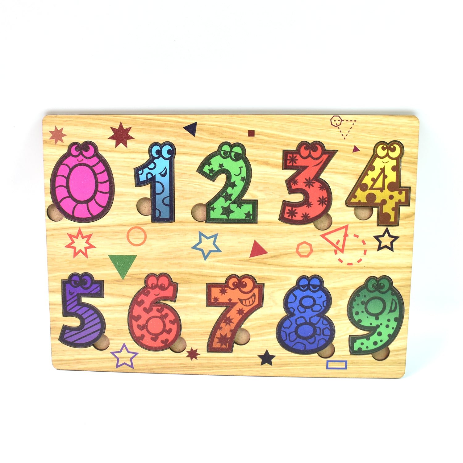 Wooden Number Puzzle – Early Learning Board | Inventive Play