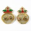 Kalash Shape Kumkum Box – Dual Containers for Pooja Convenience
