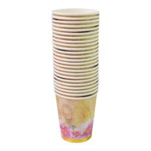 Disposable Paper Cups – Mixed Design 24 Pcs | Papezo