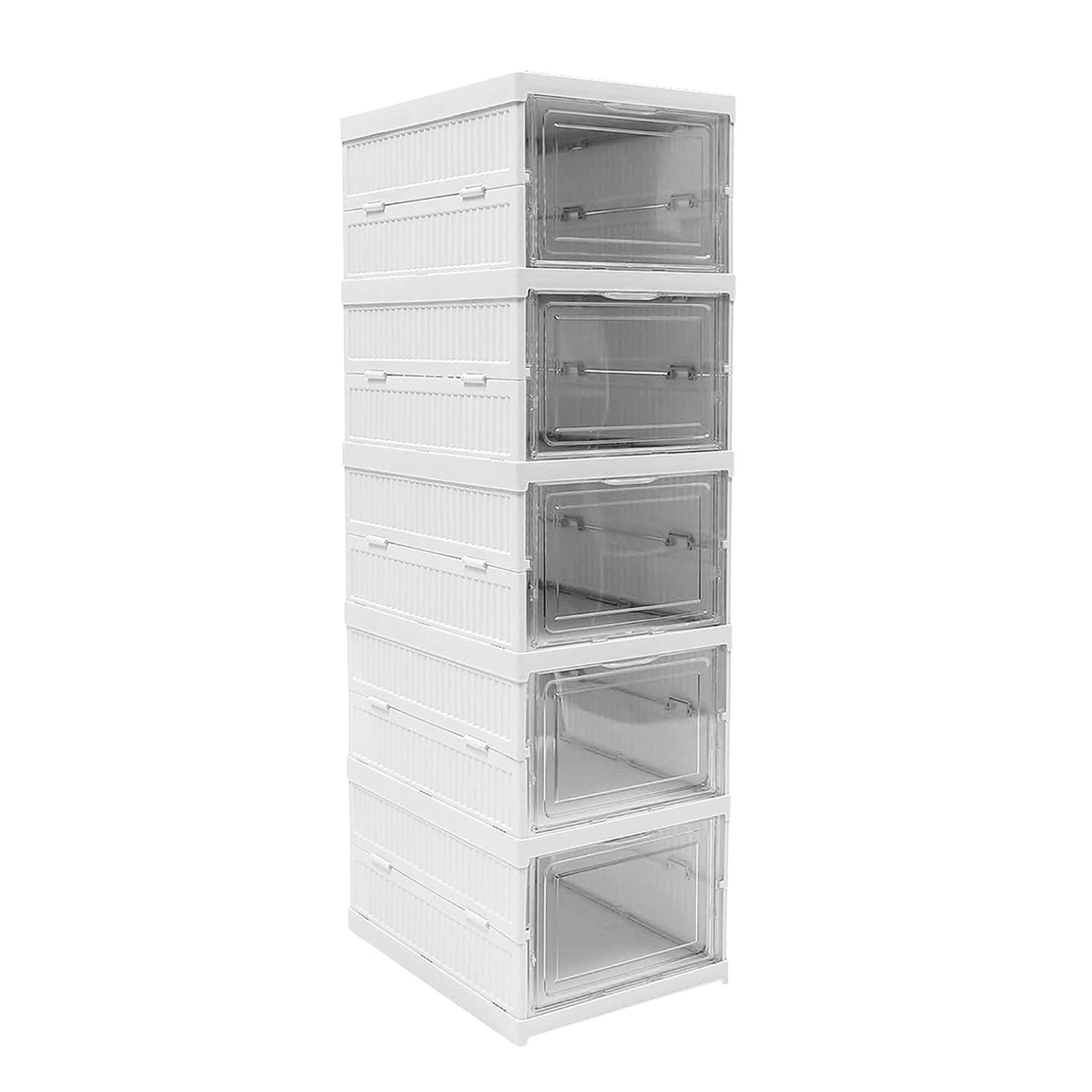 Stackable Storage Cart – 5-Layer Foldable Home Organizer | Organivo